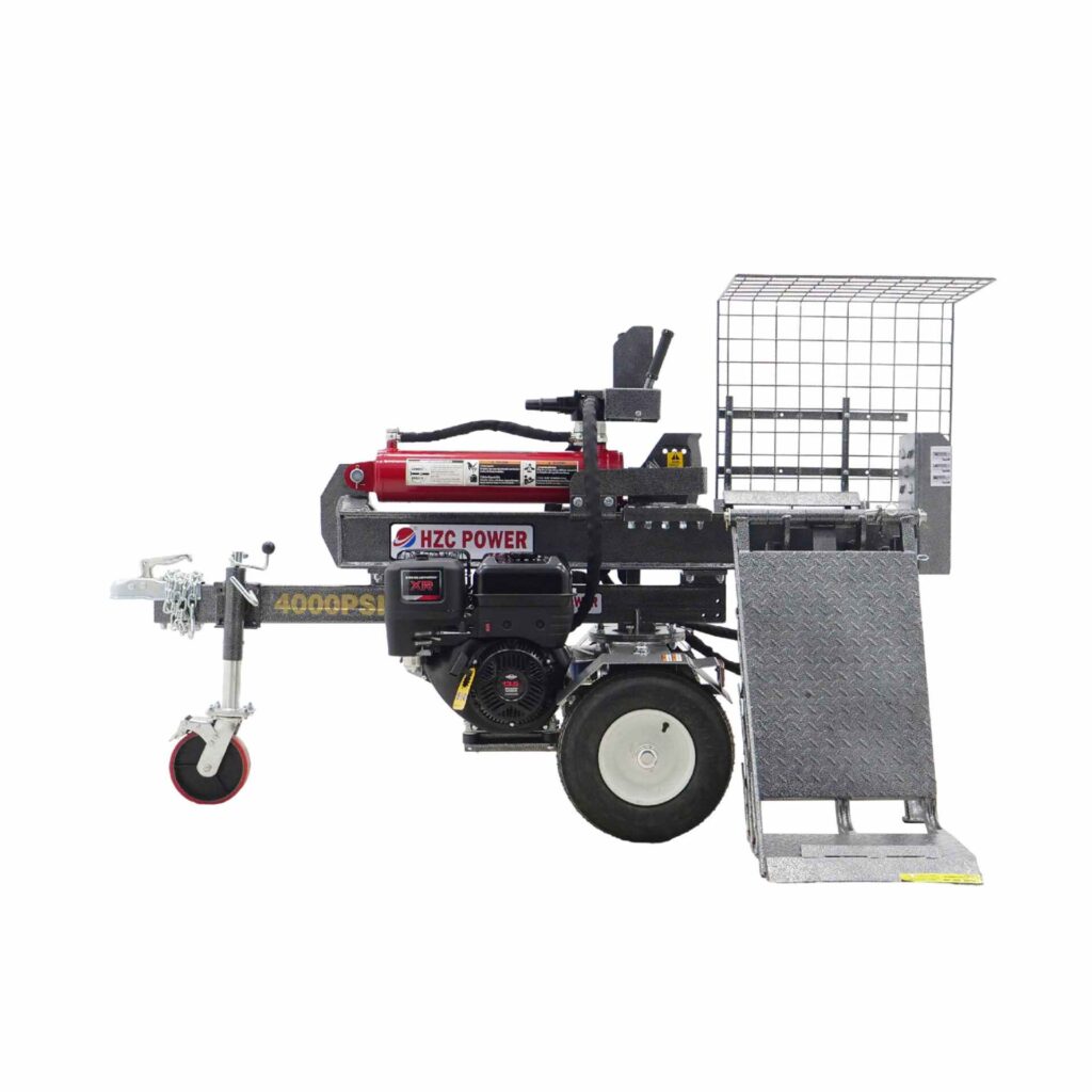 Vedklyv HS40335 – 40 ton, bensin, horisontell med stocklyft