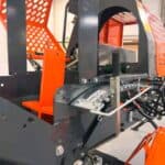 Ställbar höjd på klyvkniven till vedmaskinen