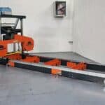 Stationärt sågverk med hög precision