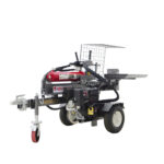 en maskin på hjul med vit bakgrund