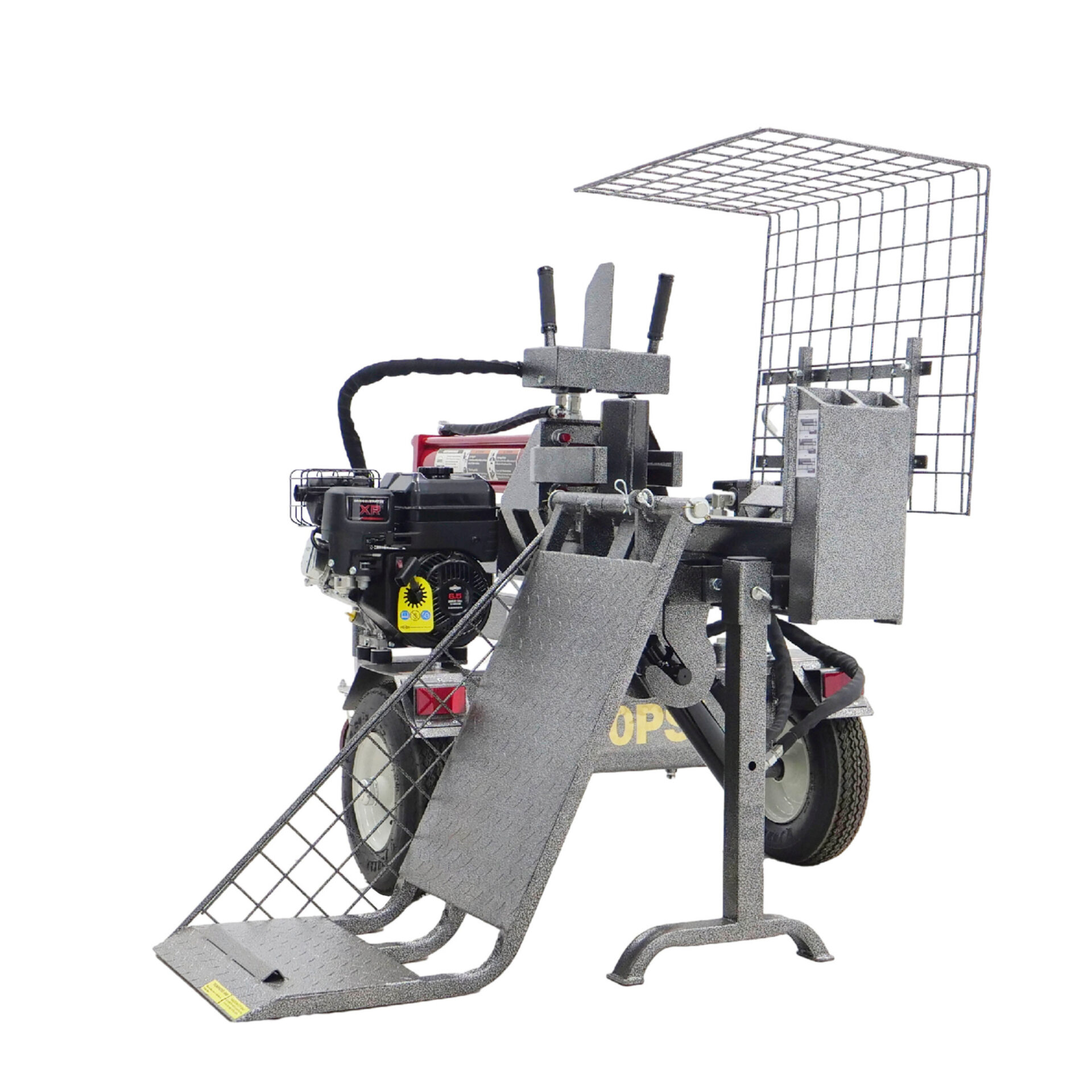 en maskin på hjul med vit bakgrund