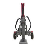 en maskin på hjul med vit bakgrund