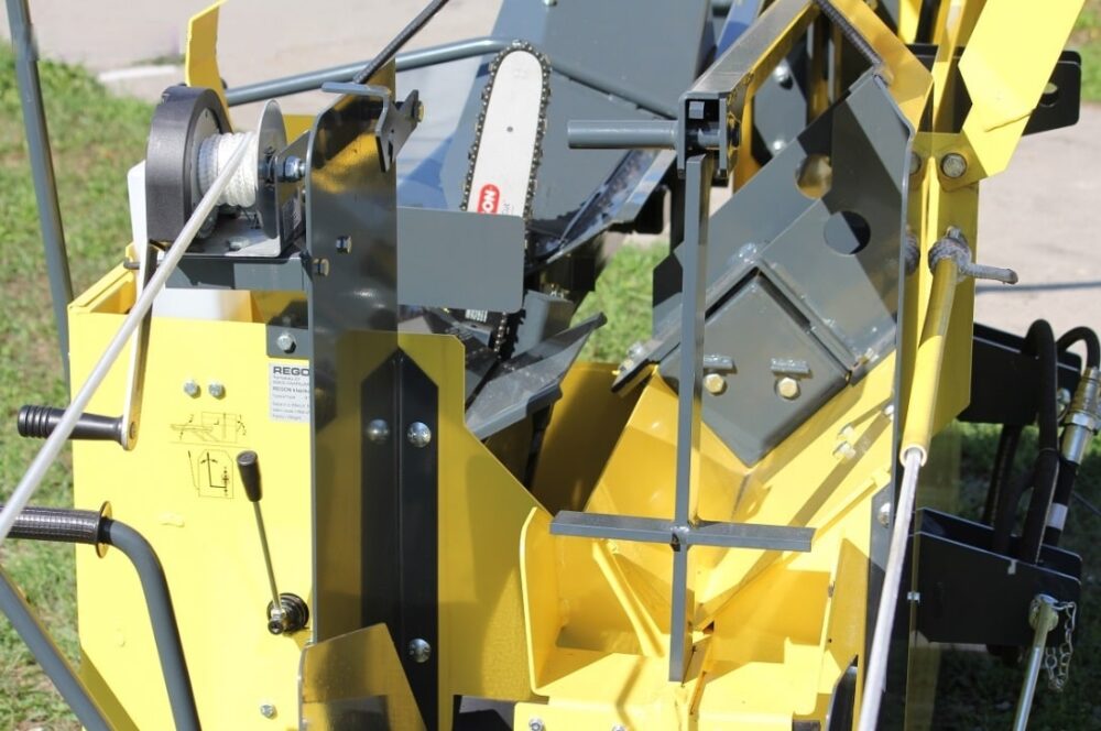 Sektionen där veden klyvs