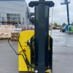 Regon R2 vedmaskin sedd från sidan.