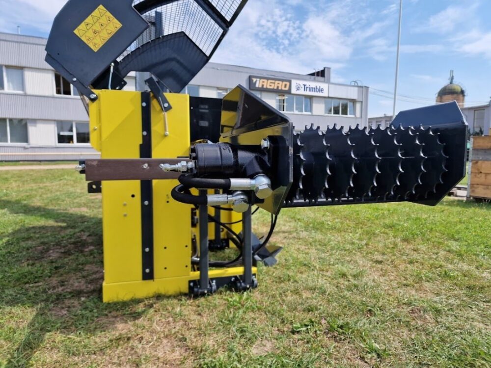 Kraftiga rullar som griper tag om stocken