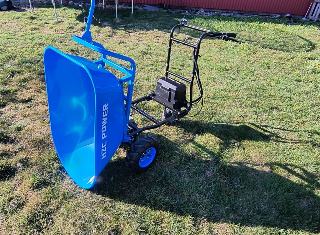 Elektrisk skottkärra med Balja